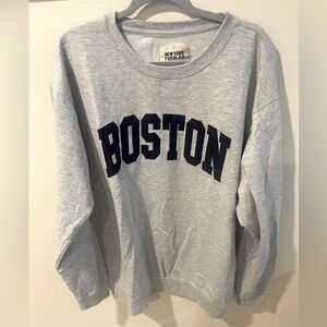 BOSTON oversized crewneck sweatshirt